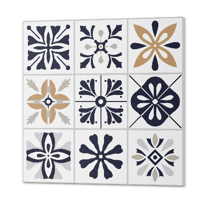 Vinyl wandbekleding Tegels met originele patronen