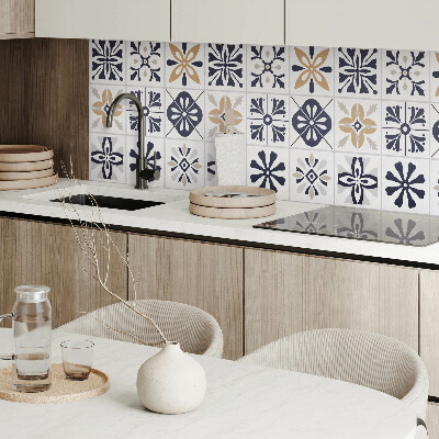 Vinyl wandbekleding Tegels met originele patronen