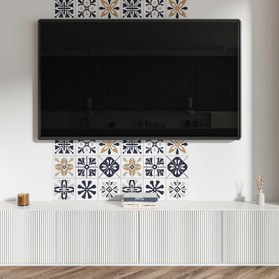 Vinyl wandbekleding Tegels met originele patronen