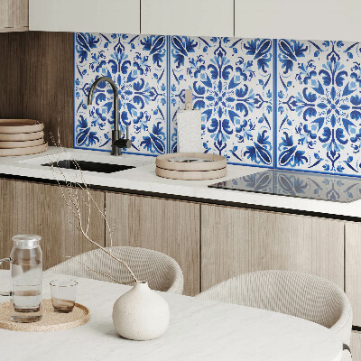 Vinyl wandbekleding Stijlvol bloemenmotief in balans