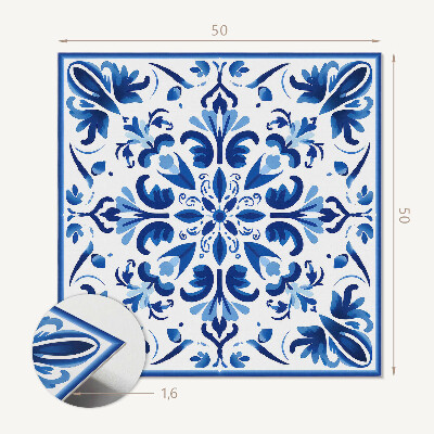 Vinyl wandbekleding Stijlvol bloemenmotief in balans