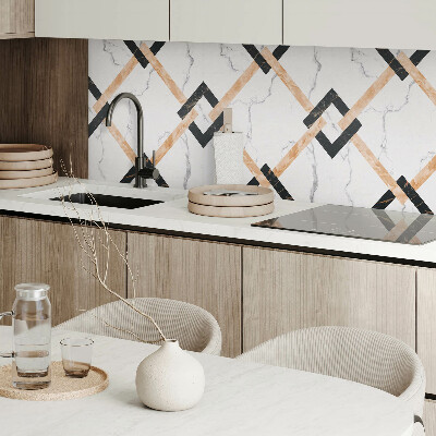 Pvc wandpaneel Marmerpatronen in geometrische stijl