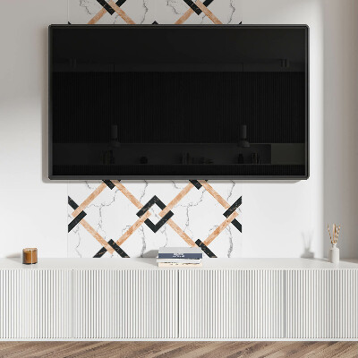 Pvc wandpaneel Marmerpatronen in geometrische stijl