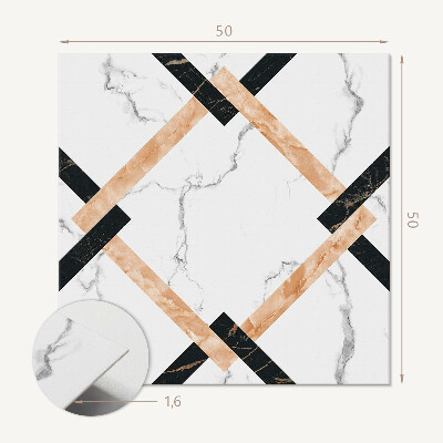 Pvc wandpaneel Marmerpatronen in geometrische stijl