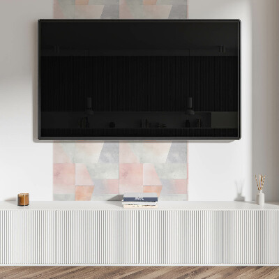 Pvc wandpaneel Pastelkleurige geometrische vormen