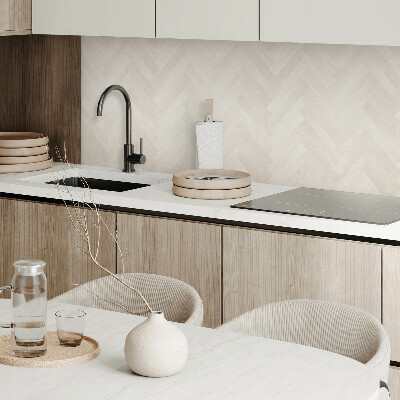 Vinyl wandbekleding Visgraatmotief in hout