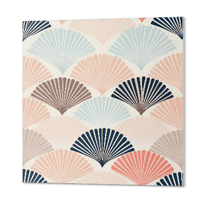 Wandbekleding vinyl Golven met een waaieraccent