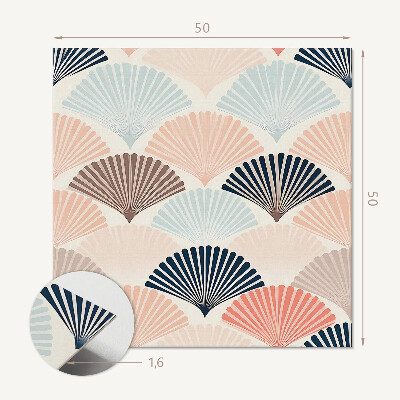 Wandbekleding vinyl Golven met een waaieraccent