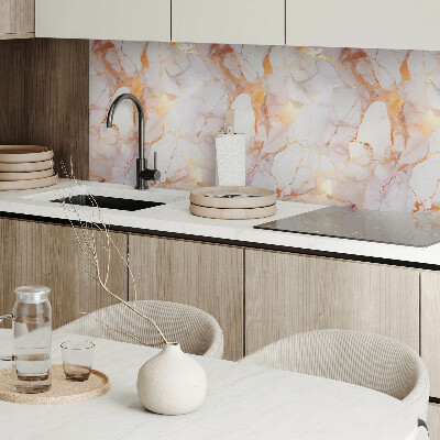 Pvc wandpaneel Elegant marmerpatroon met aderen