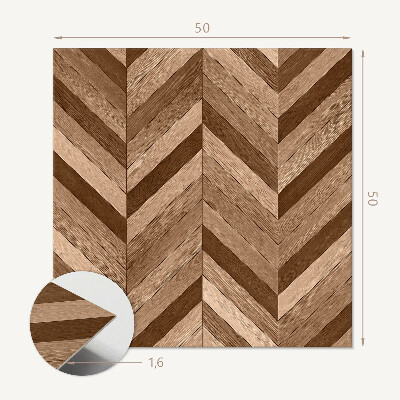 Pvc wandpaneel Houten visgraat in klassieke stijl