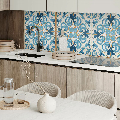 Vinyl wandbekleding Plantenpatroon in balans