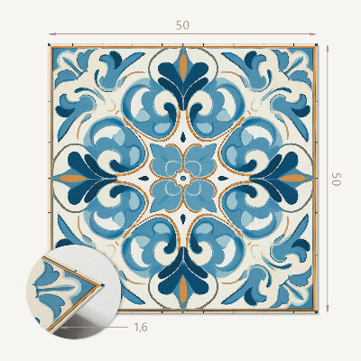 Vinyl wandbekleding Plantenpatroon in balans