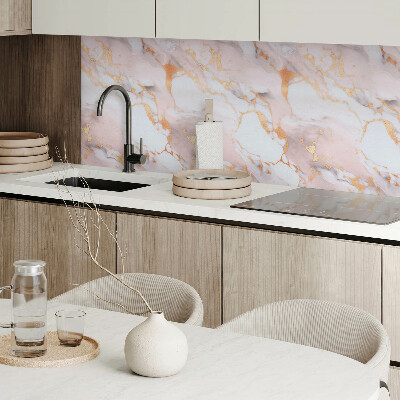 Wandbekleding vinyl Marmerpatroon met subtiele accenten