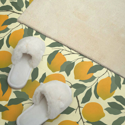 Vinyl wandbekleding Citroen - stijl plantenpatroon