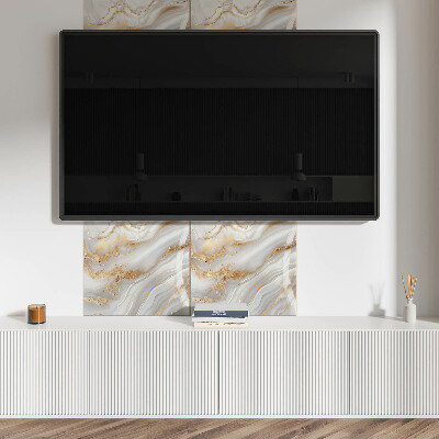 Pvc wandpaneel Details in abstracte golven