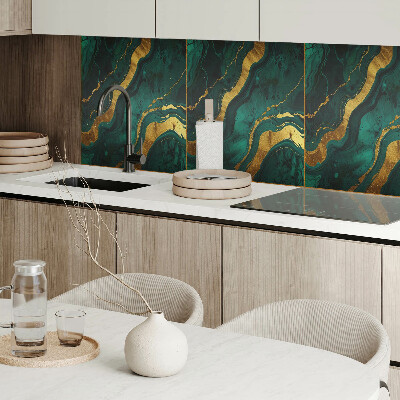 Vinyl wandbekleding Abstracte vormen van golfstructuur