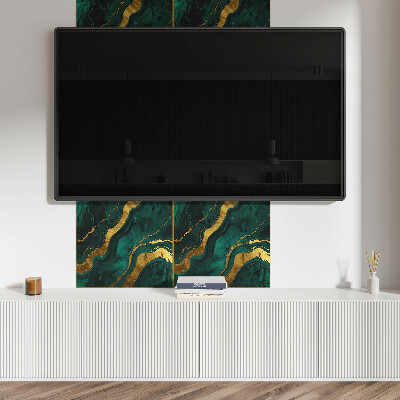 Vinyl wandbekleding Abstracte vormen van golfstructuur