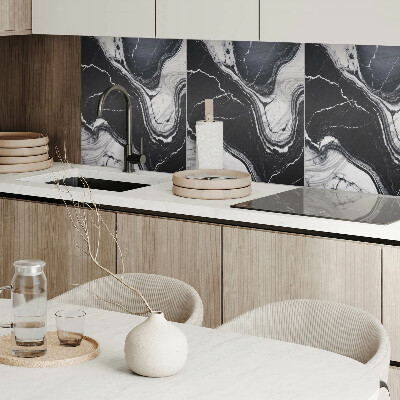 Wandbekleding vinyl Gestileerd marmer in een abstracte vorm