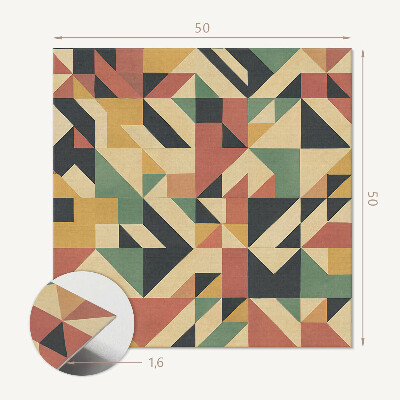 Vinyl wandbekleding Abstract motief met geometrische vormen