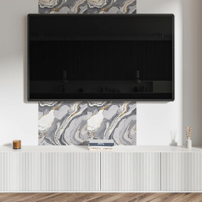 Wandbekleding vinyl Lijnen in dynamische vormen