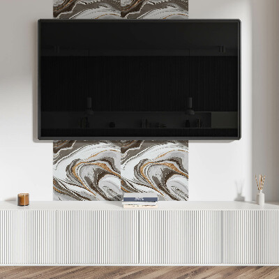 Pvc wandpaneel Dynamische golven in een artistieke benadering