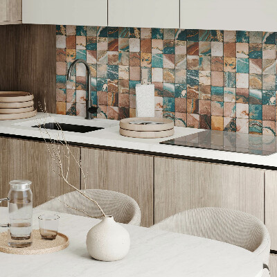 Pvc wandpaneel Mozaïektegels in een natuurlijke uitvoering