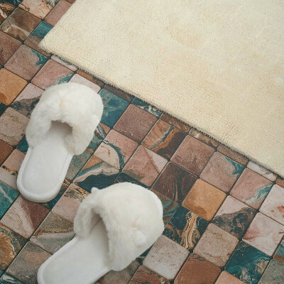 Pvc wandpaneel Mozaïektegels in een natuurlijke uitvoering