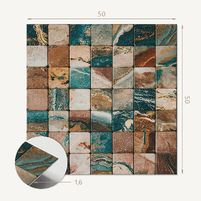 Pvc wandpaneel Mozaïektegels in een natuurlijke uitvoering