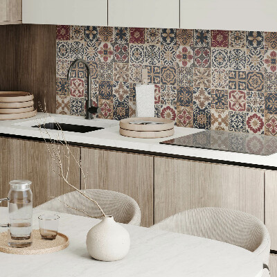 Wandbekleding vinyl Stijlvolle mozaïekarrangementen