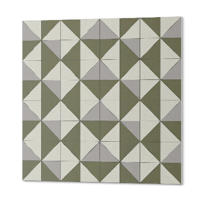 Vinyl wandbekleding Ontwerp met driehoeken in een geometrische stijl