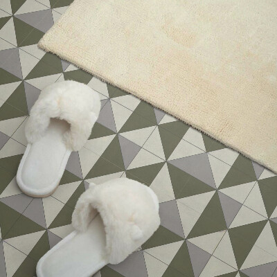 Vinyl wandbekleding Ontwerp met driehoeken in een geometrische stijl