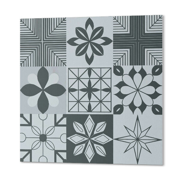 Vinyl wandbekleding Een geometrische puzzel in mozaïekvorm