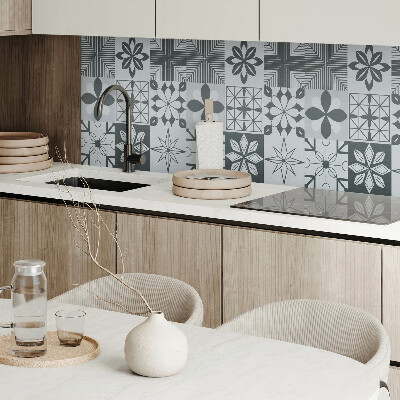 Vinyl wandbekleding Een geometrische puzzel in mozaïekvorm