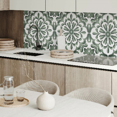 Vinyl wandbekleding Rond plantenmotief