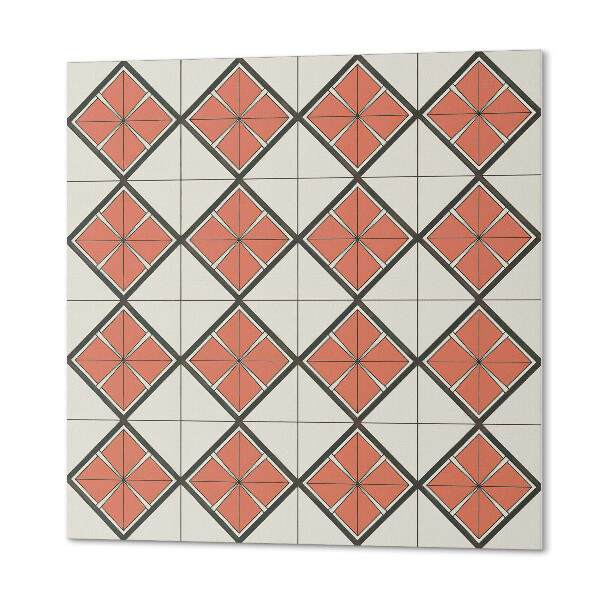 Vinyl wandbekleding Stijlvol geometrisch ruitmotief