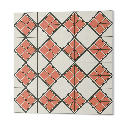 Vinyl wandbekleding Stijlvol geometrisch ruitmotief