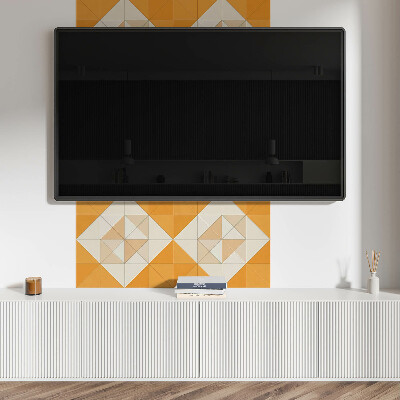 Wandbekleding vinyl Ruitgeometrie in een aantrekkelijke versie