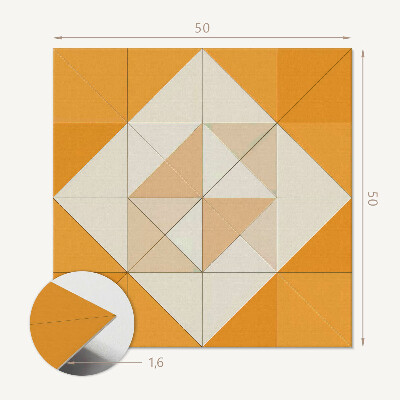 Wandbekleding vinyl Ruitgeometrie in een aantrekkelijke versie