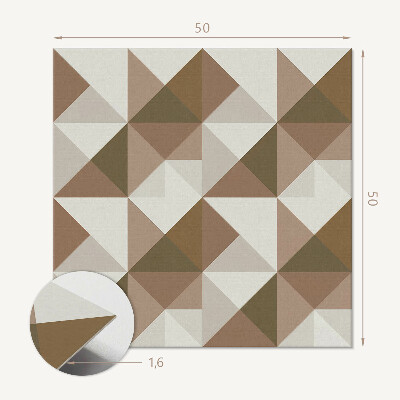 Vinyl wandbekleding Abstracte driehoeksgeometrie