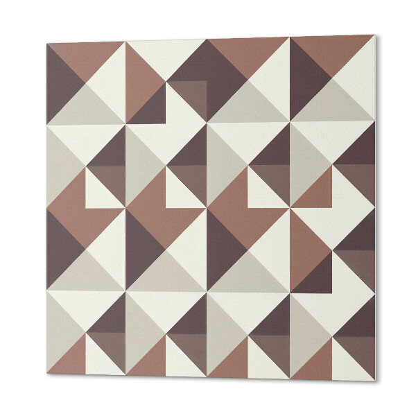 Wandbekleding vinyl Driehoekige geometrie in een uniek ontwerp