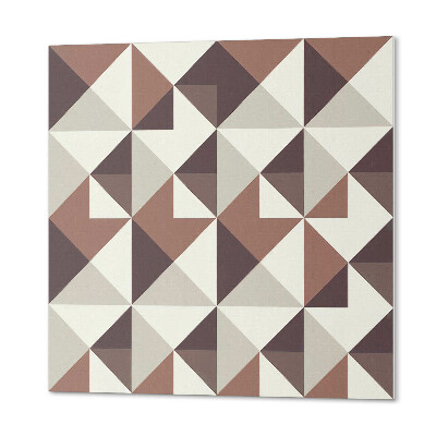 Wandbekleding vinyl Driehoekige geometrie in een uniek ontwerp