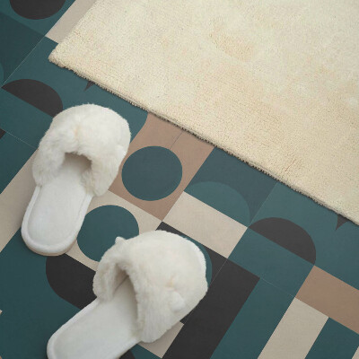 Pvc wandpaneel Intrigerende vormen in een abstracte compositie