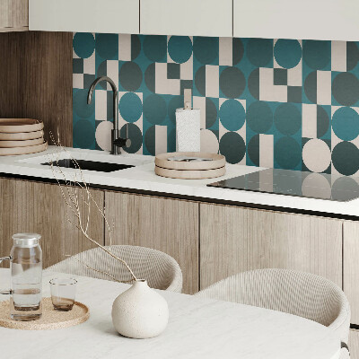 Vinyl wandbekleding Dynamische vormen en geometrische motieven