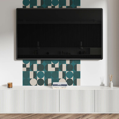 Vinyl wandbekleding Dynamische vormen en geometrische motieven