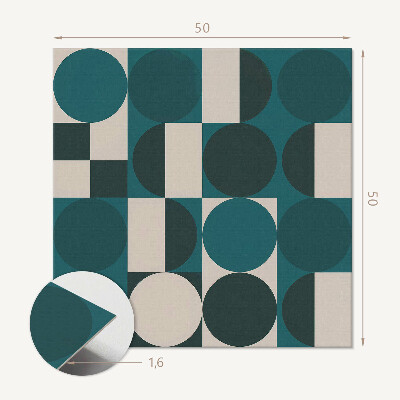 Vinyl wandbekleding Dynamische vormen en geometrische motieven