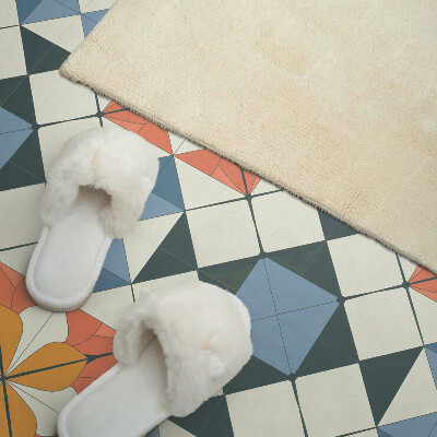 Pvc wandpaneel Geometrie in een bloemige versie