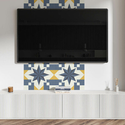 Wandbekleding vinyl Geometrisch sterpatroon