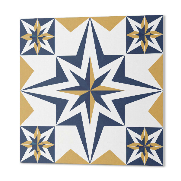 Pvc wandpaneel Vierkante patronen met geometrische sterren