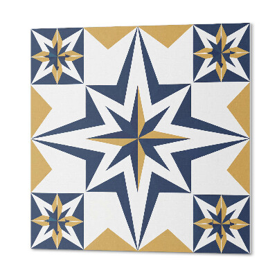 Pvc wandpaneel Vierkante patronen met geometrische sterren