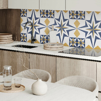 Pvc wandpaneel Vierkante patronen met geometrische sterren